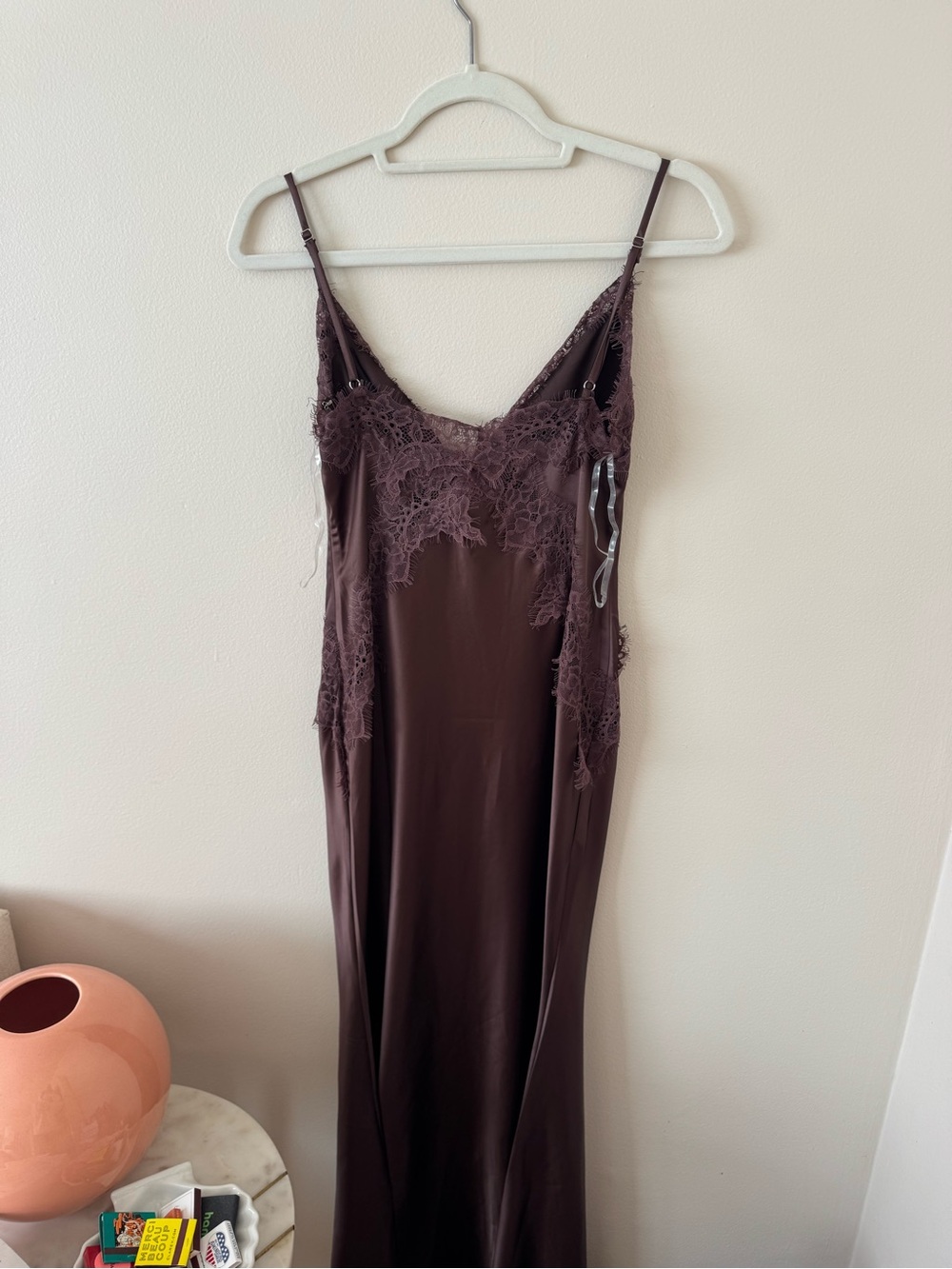Peppermayo Winona night slip maxi dress - chocolate - Picture 8 of 8